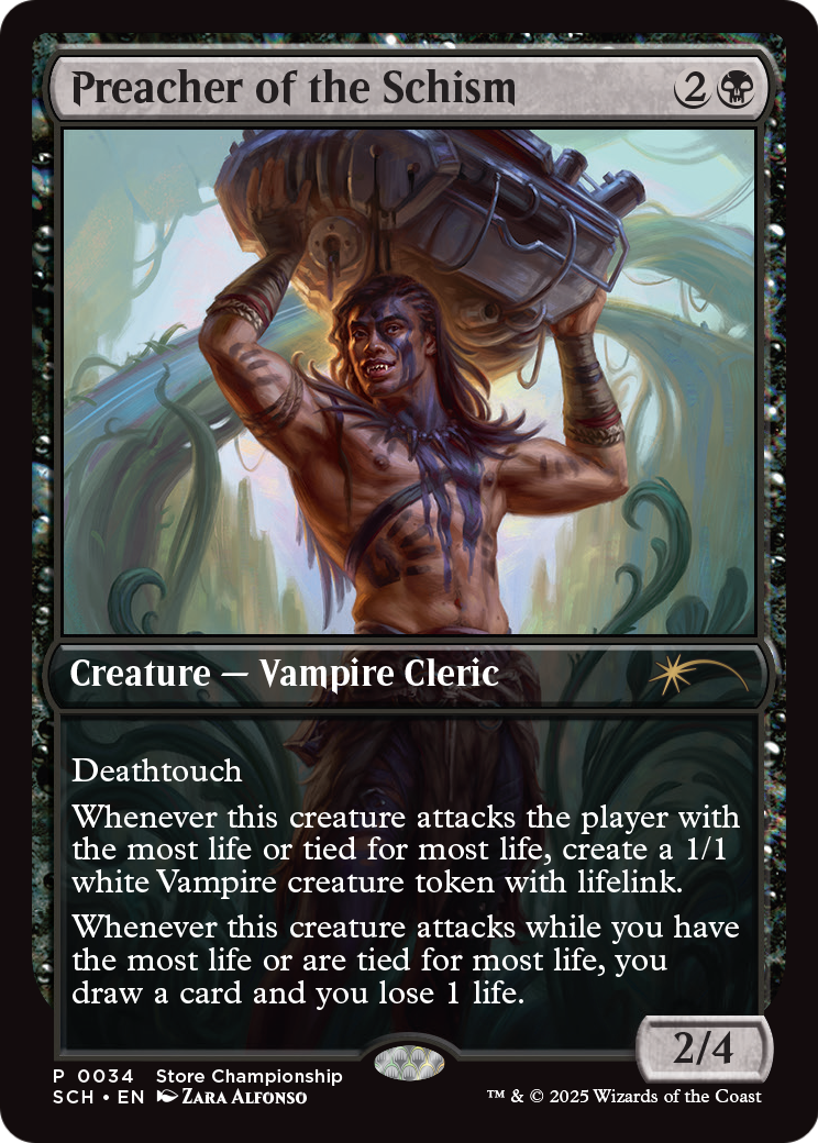 Preacher of the Schism (GAME-034) [Store Championships] Foil