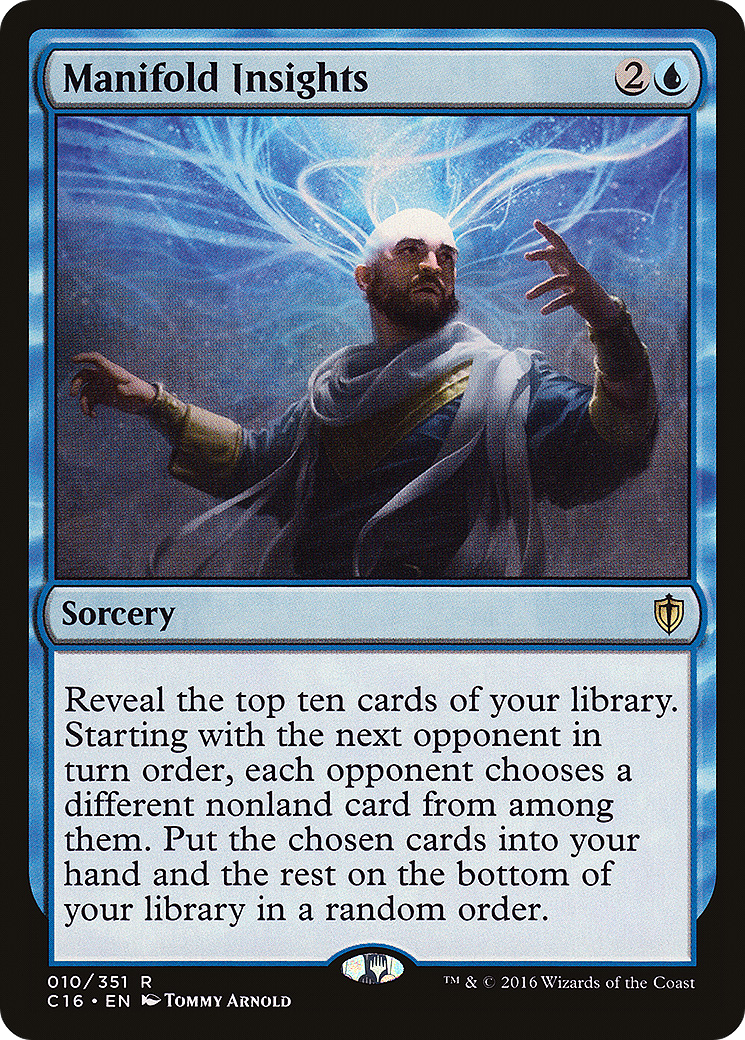 Manifold Insights (C16-010) [Commander 2016]