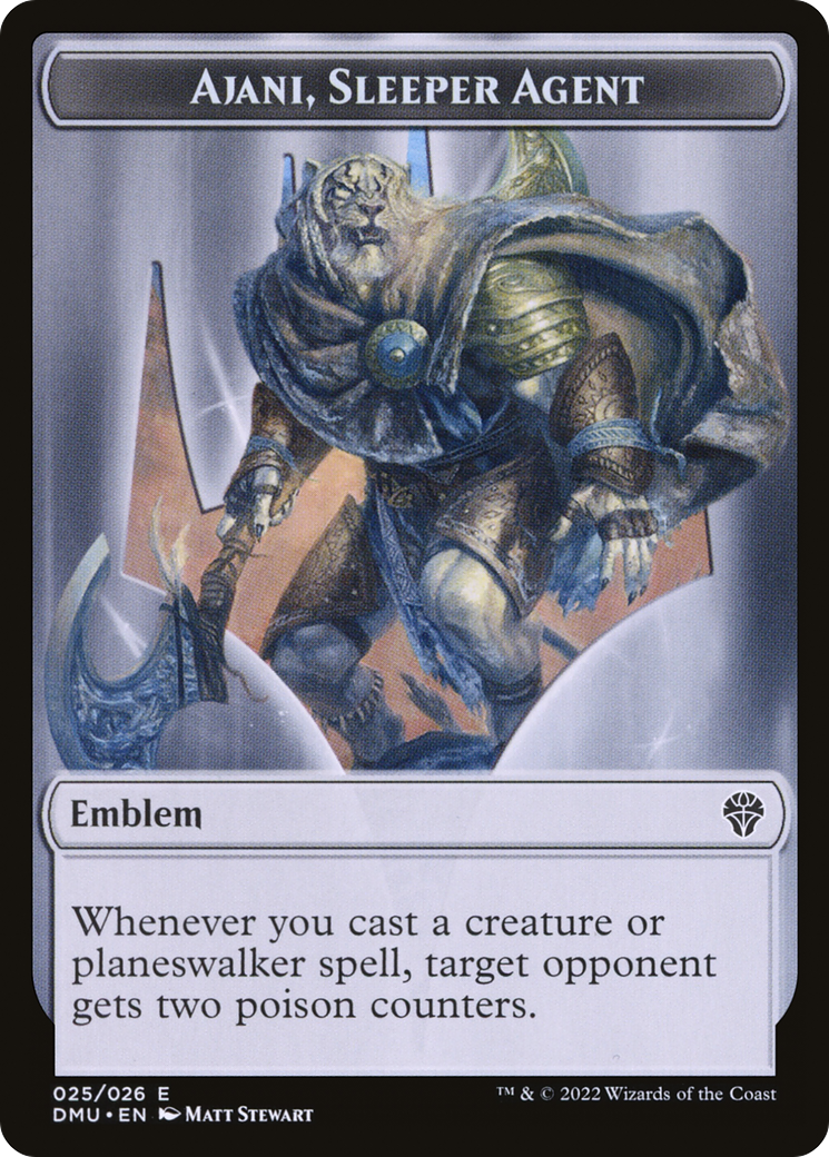 Ajani, Sleeper Agent Emblem (TDMU-025) [Dominaria United Tokens]