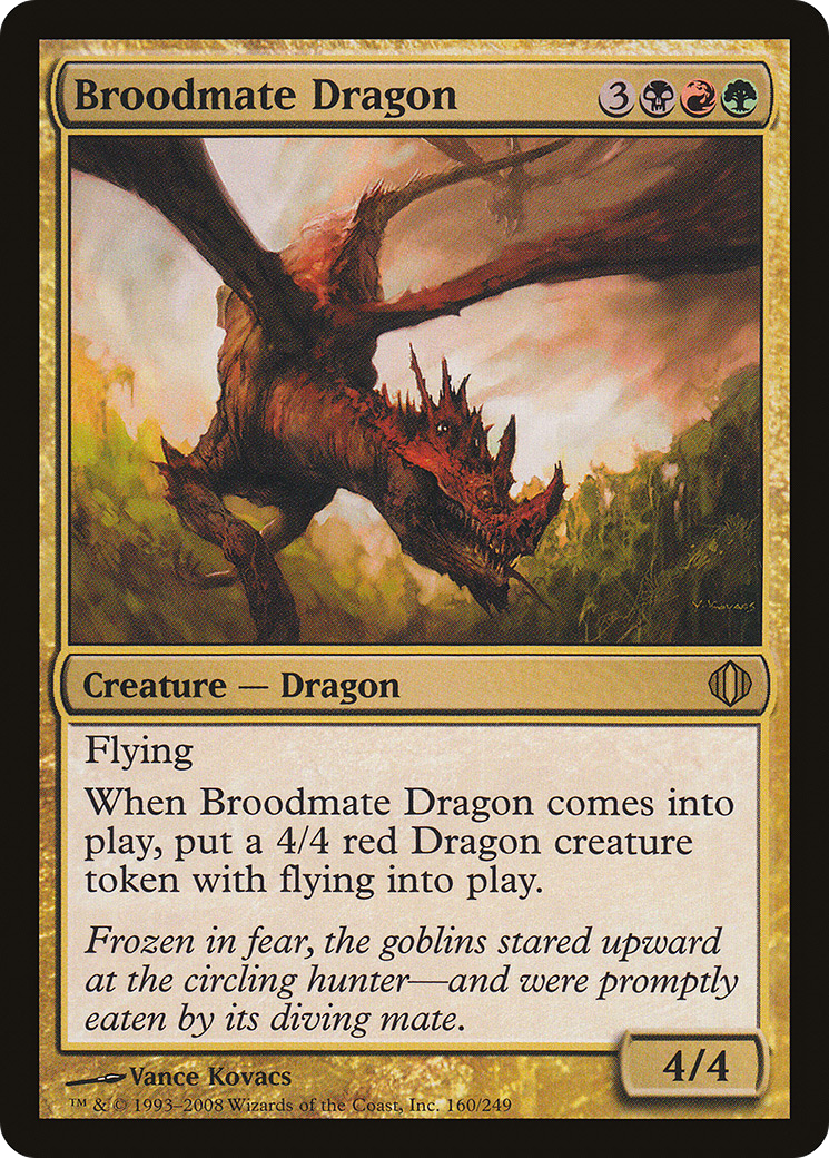 Broodmate Dragon (ALA-160) [Shards of Alara] Foil