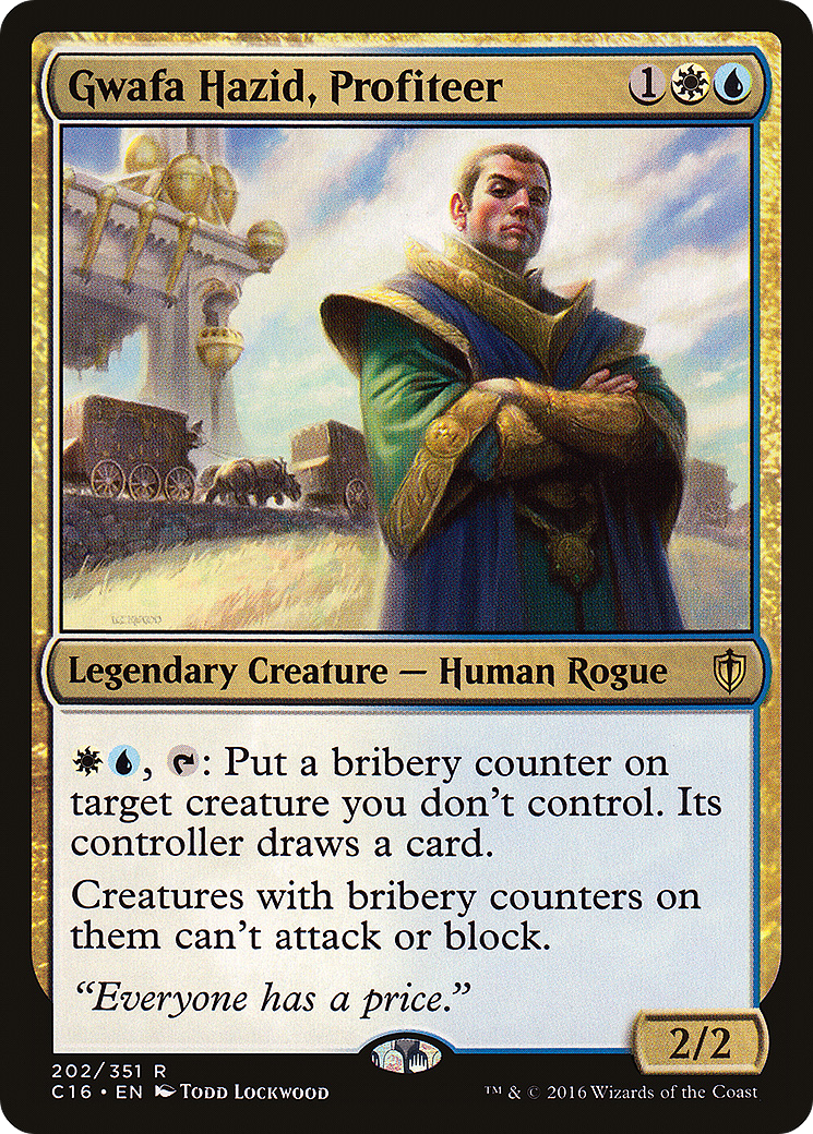 Gwafa Hazid, Profiteer (C16-202) [Commander 2016]