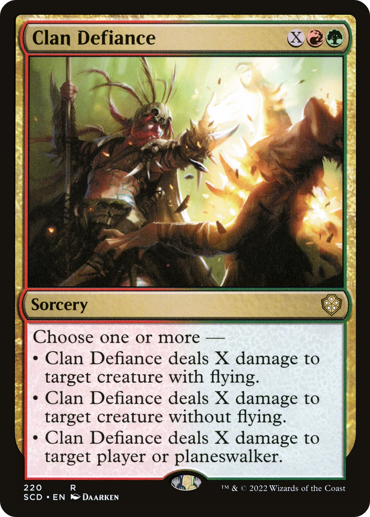 Clan Defiance (SCD-220) [Starter Commander Decks]