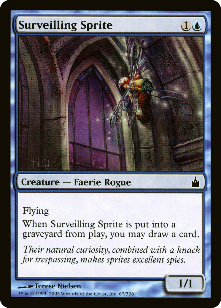Surveilling Sprite (RAV-067) [Ravnica: City of Guilds] Foil