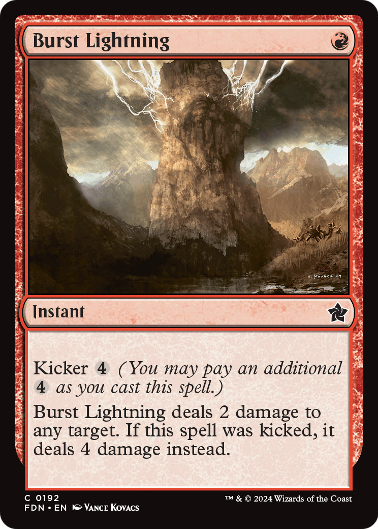 Burst Lightning (FDN-192) [Foundations]