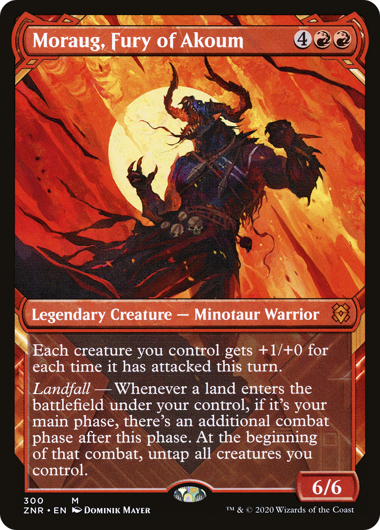 Moraug, Fury of Akoum (Showcase) (ZNR-300) [Zendikar Rising]