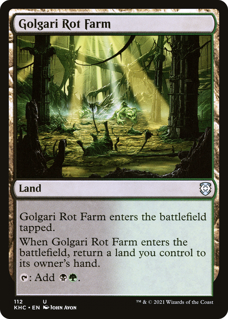 Golgari Rot Farm (KHC-112) [Kaldheim Commander]