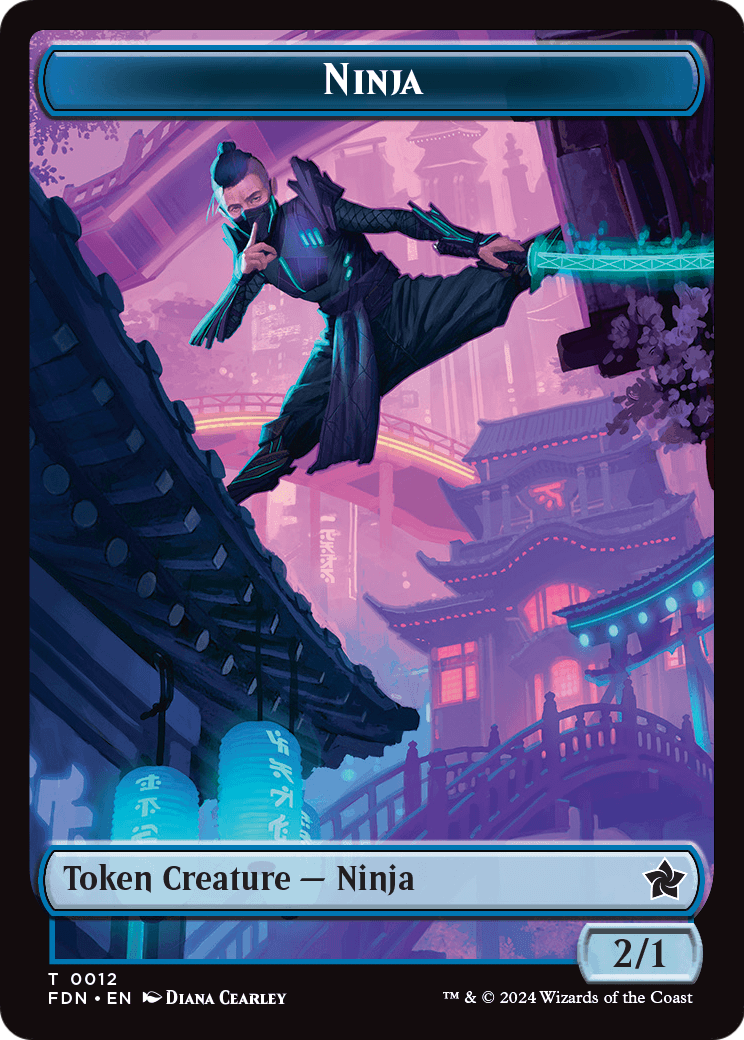 Ninja (TFDN-012) [Foundations Tokens] Foil