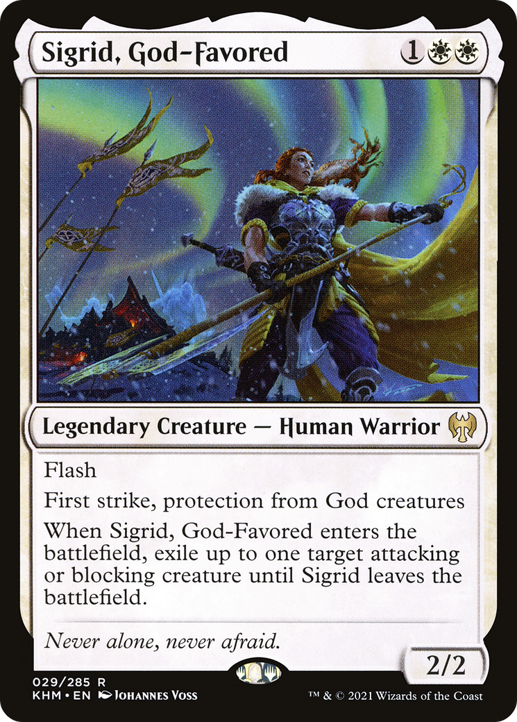 Sigrid, God-Favored (KHM-029) [Kaldheim] Foil