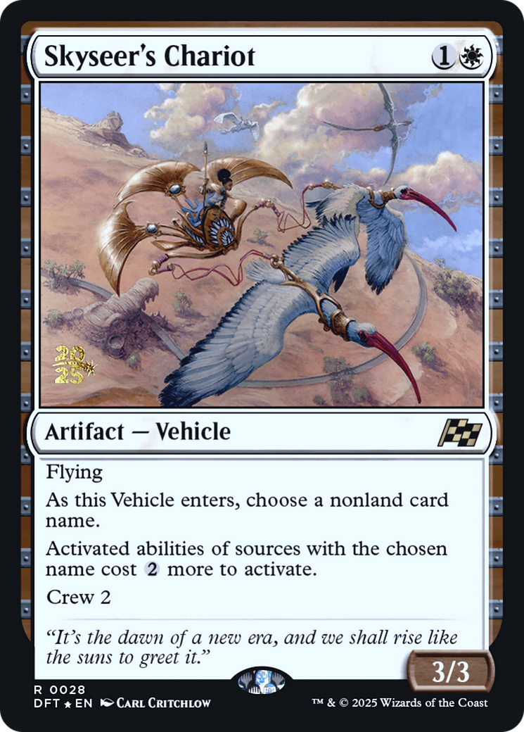 Skyseer's Chariot (PRE-028) [Prerelease Cards] Foil