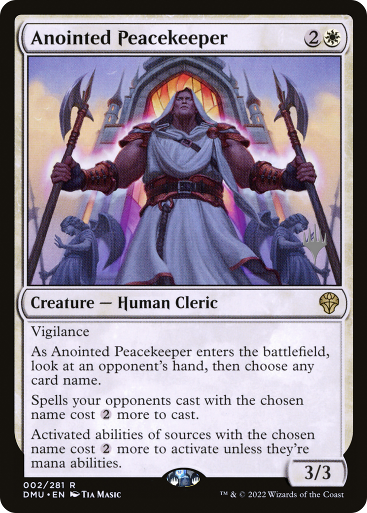 Anointed Peacekeeper (PPDMU-002) [Promo Pack: Dominaria United Promos] Foil