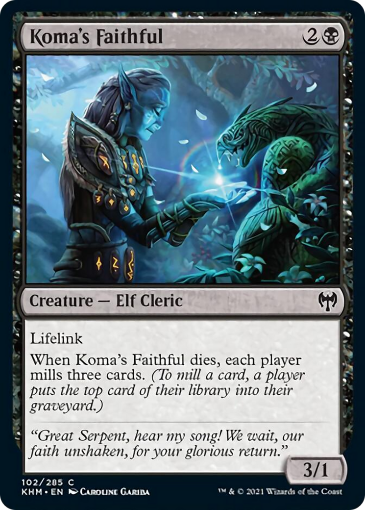 Koma's Faithful (KHM-102) [Kaldheim] Foil