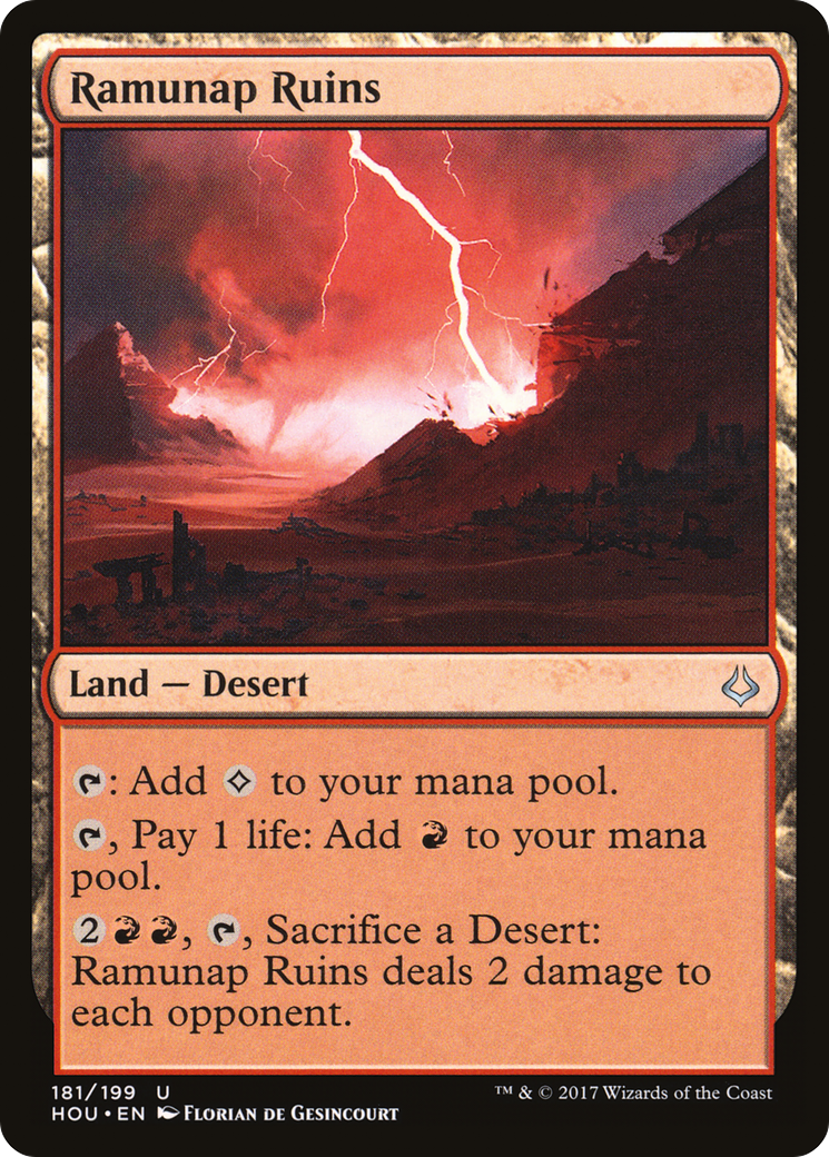 Ramunap Ruins (HOU-181) [Hour of Devastation] Foil