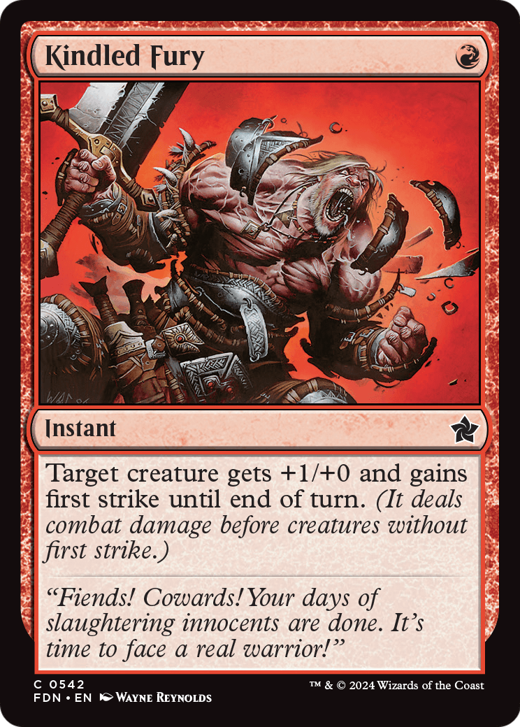 Kindled Fury (FDN-542) [Foundations]