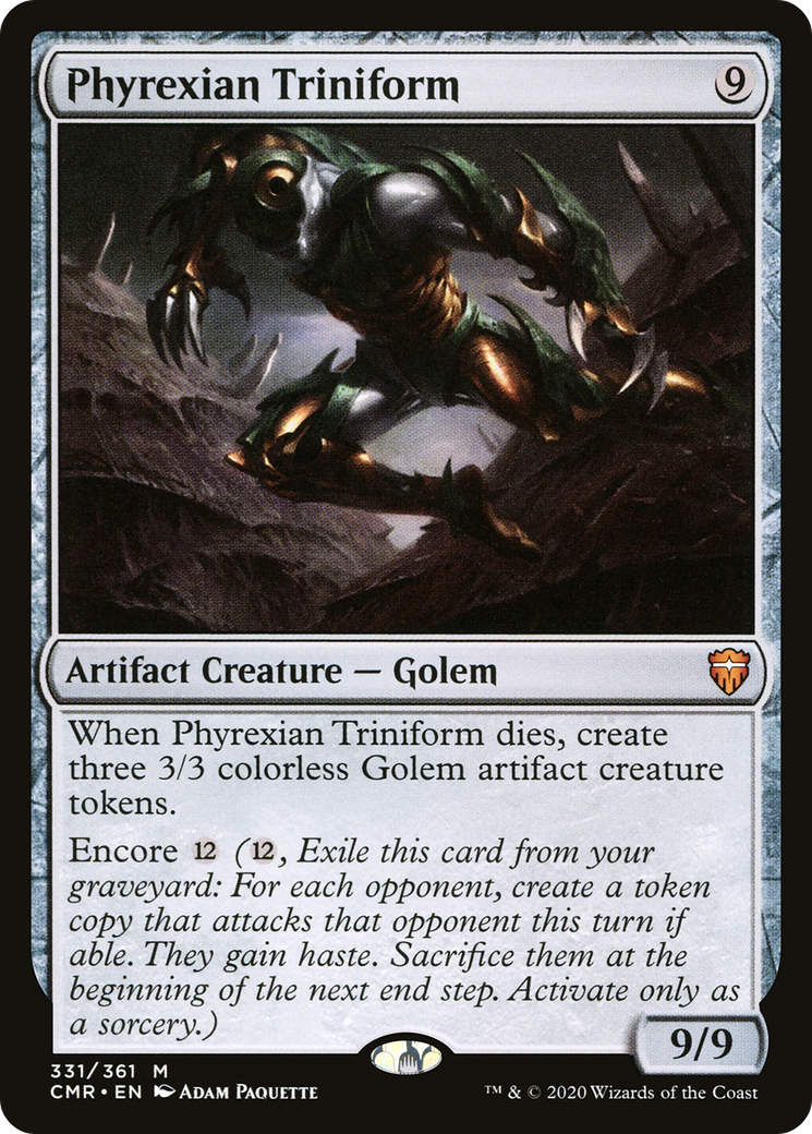 Phyrexian Triniform (CMR-331) [Commander Legends] Foil