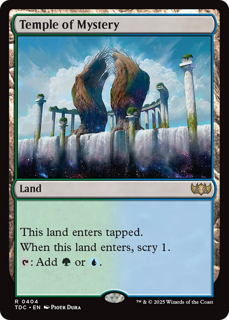 Temple of Mystery (TDC-404) [Commander: Tarkir: Dragonstorm]
