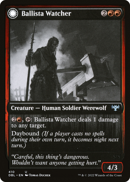 Ballista Watcher (DBL-410) [Innistrad: Double Feature] Foil