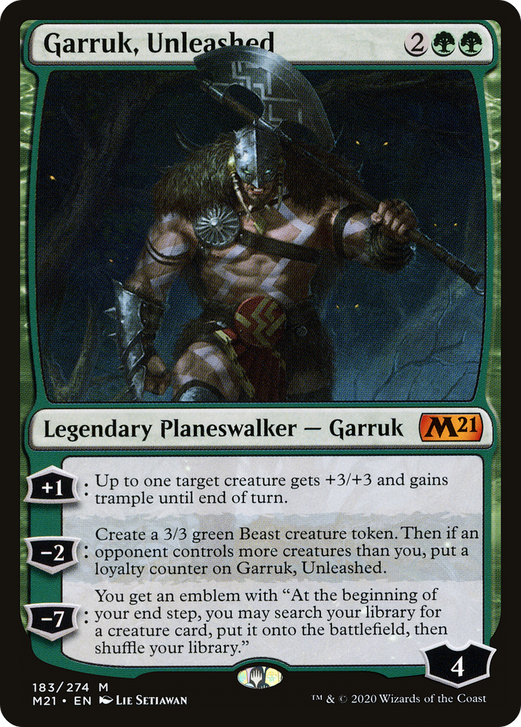 Garruk, Unleashed (M21-183) [Core Set 2021]