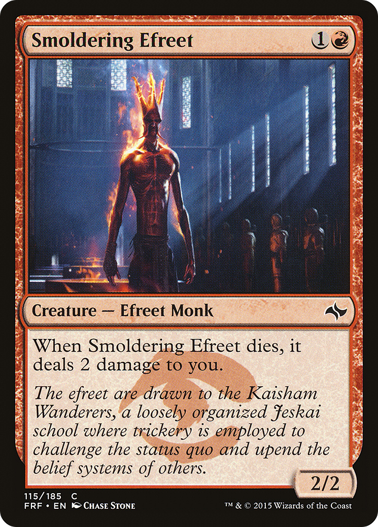 Smoldering Efreet (FRF-115) [Fate Reforged] Foil