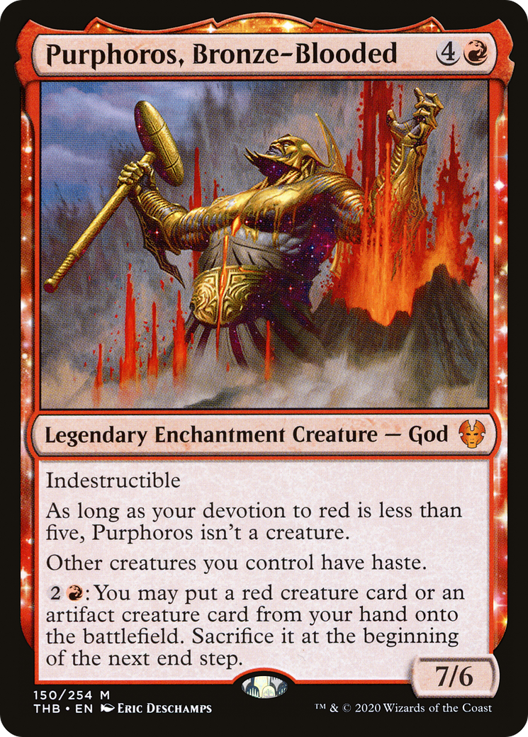 Purphoros, Bronze-Blooded (THB-150) [Theros Beyond Death] Foil