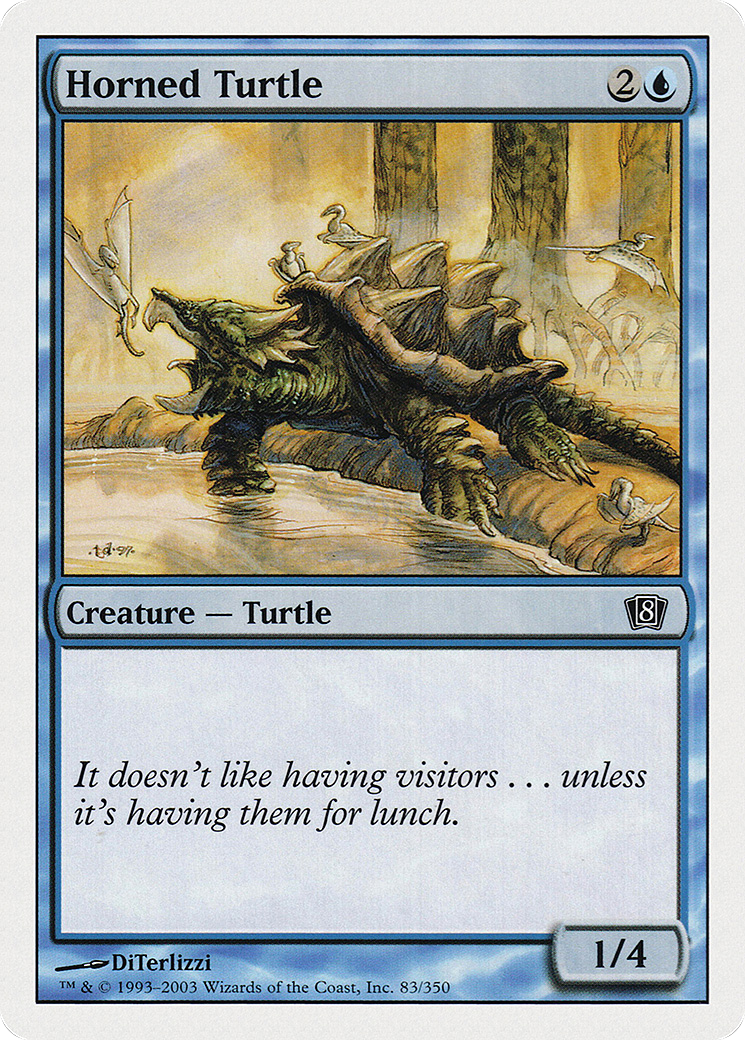 Horned Turtle (8ED-083) [8th Edition] Foil