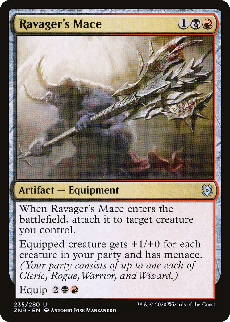 Ravager's Mace (ZNR-235) [Zendikar Rising]