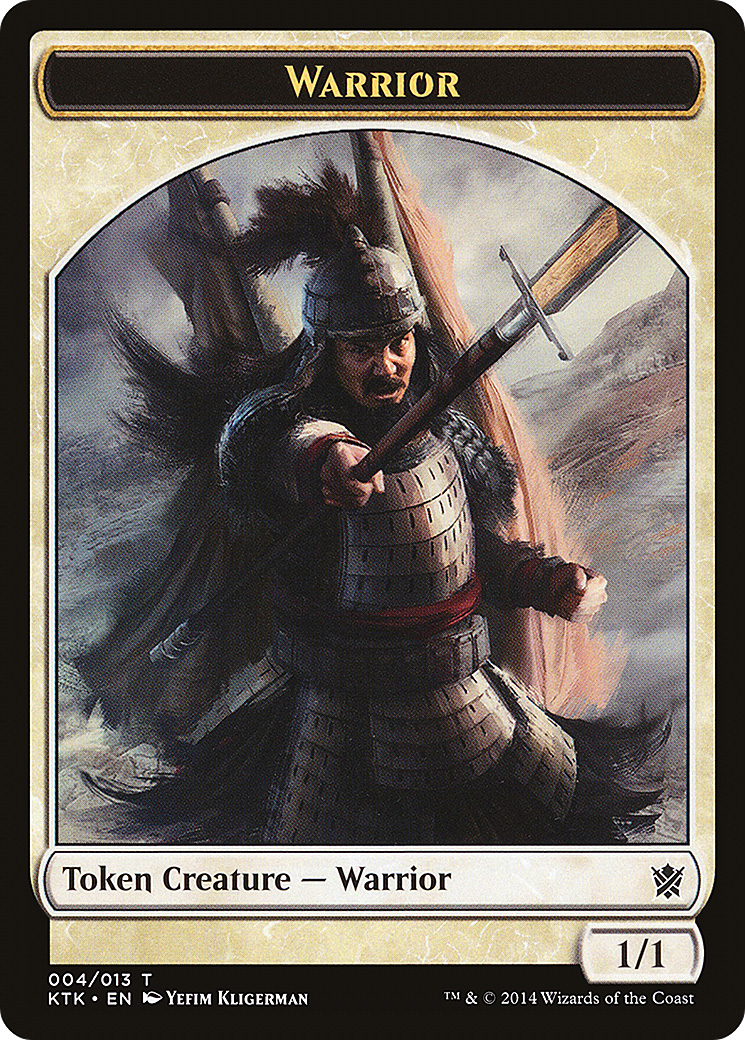Warrior Token (KTK-004) [Khans of Tarkir Tokens]
