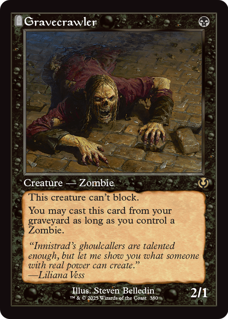 Gravecrawler (Retro Frame) (INR-380) [Innistrad Remastered] Foil