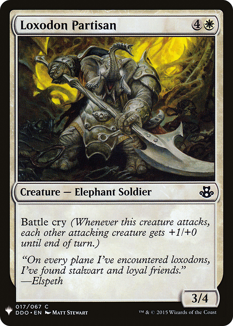 Loxodon Partisan (LIST-DDO-17) [The List]