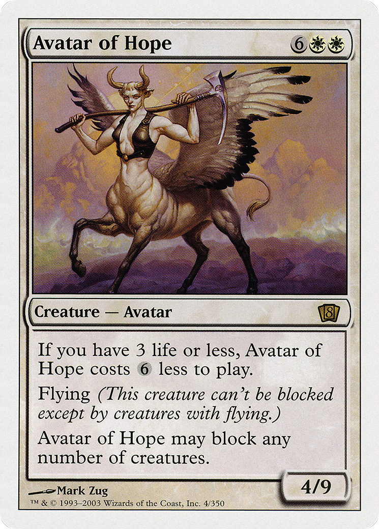 Avatar of Hope (8ED-004) [8th Edition] Foil