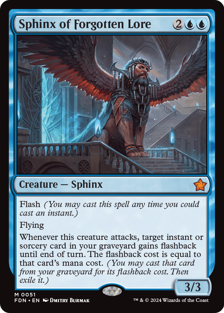 Sphinx of Forgotten Lore (FDN-051) [Foundations] Foil
