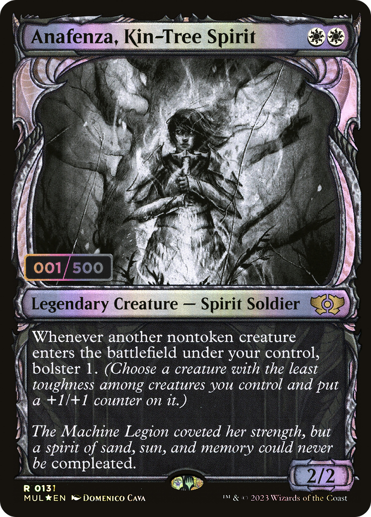 Anafenza, Kin-Tree Spirit (Serial Numbered) (MUL-131) (Showcase) [Multiverse Legends] Foil