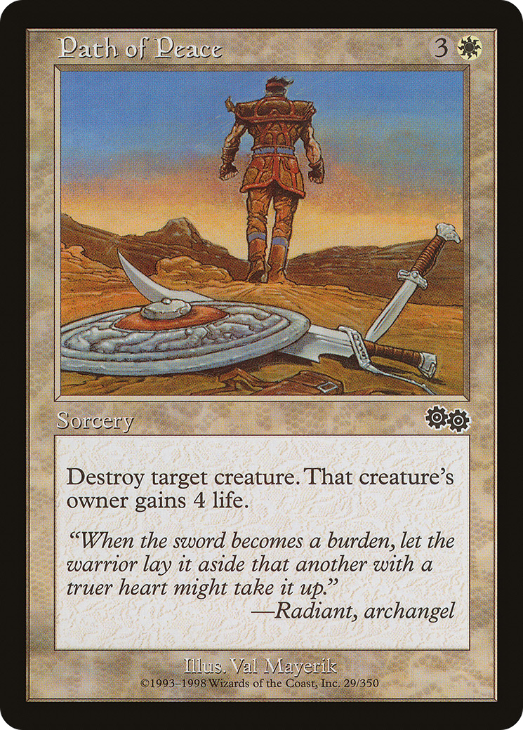 Path of Peace (USG-029) [Urza's Saga]