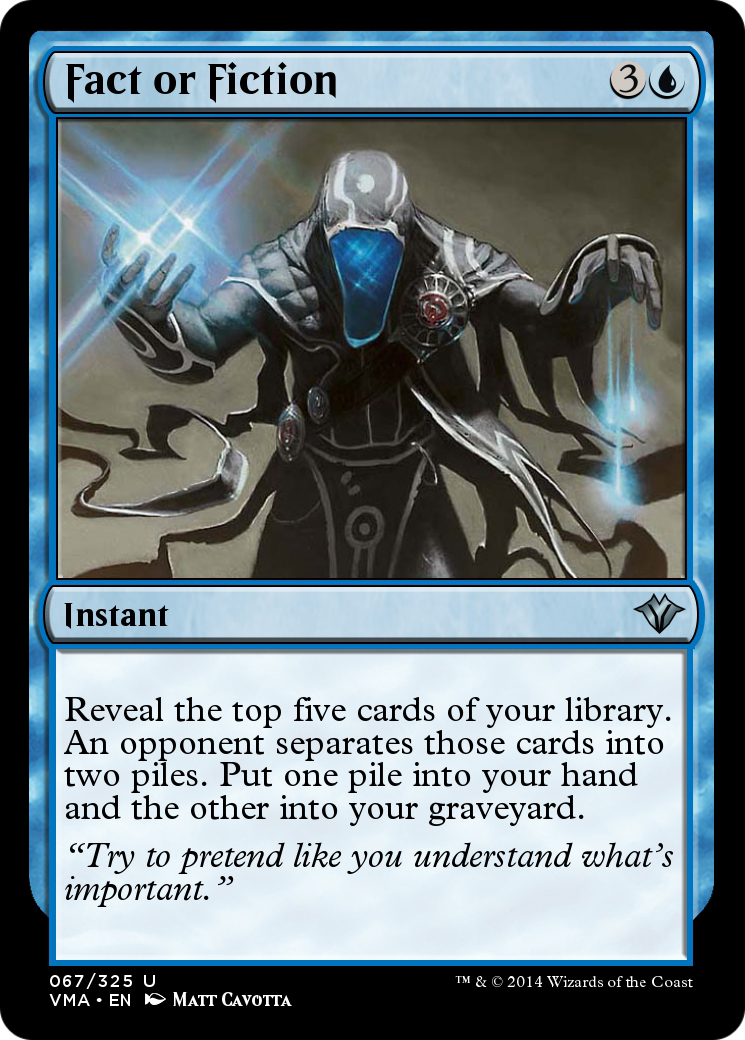 Fact or Fiction (VMA-067) [Vintage Masters]