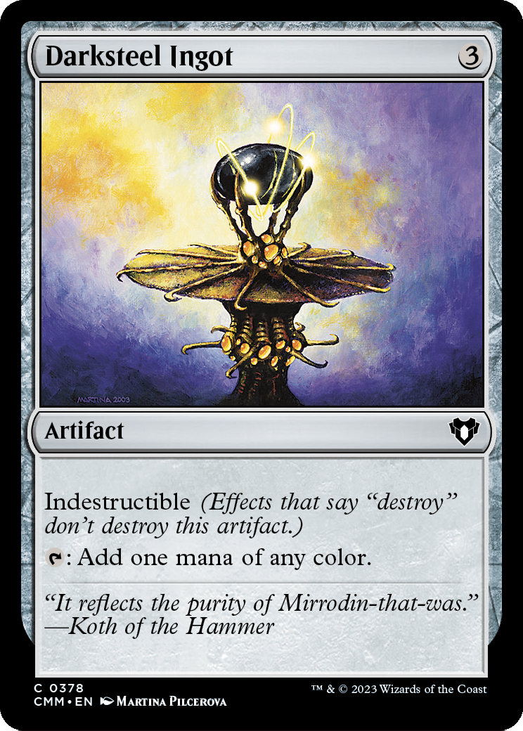Darksteel Ingot (CMM-378) [Commander Masters]