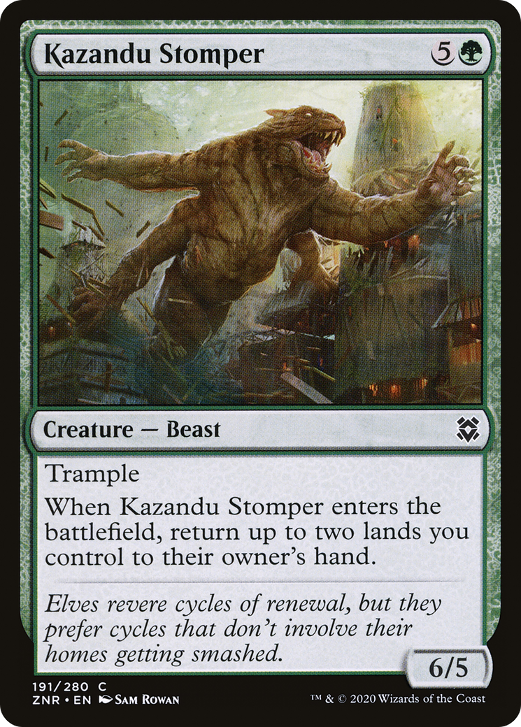 Kazandu Stomper (ZNR-191) [Zendikar Rising] Foil
