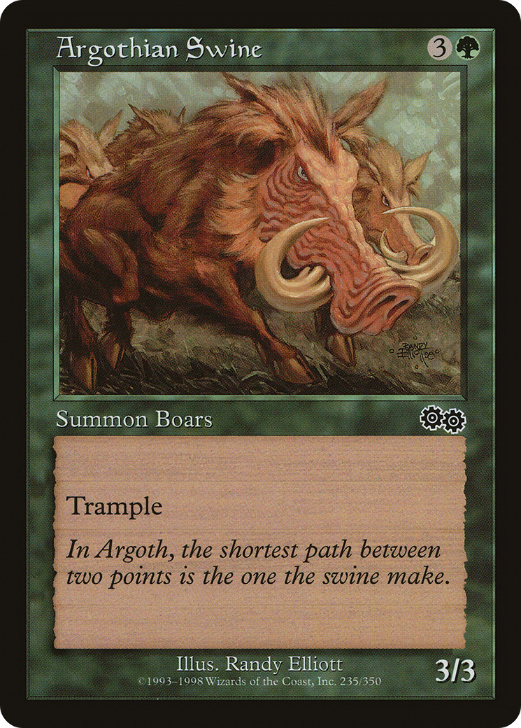 Argothian Swine (USG-235) [Urza's Saga]