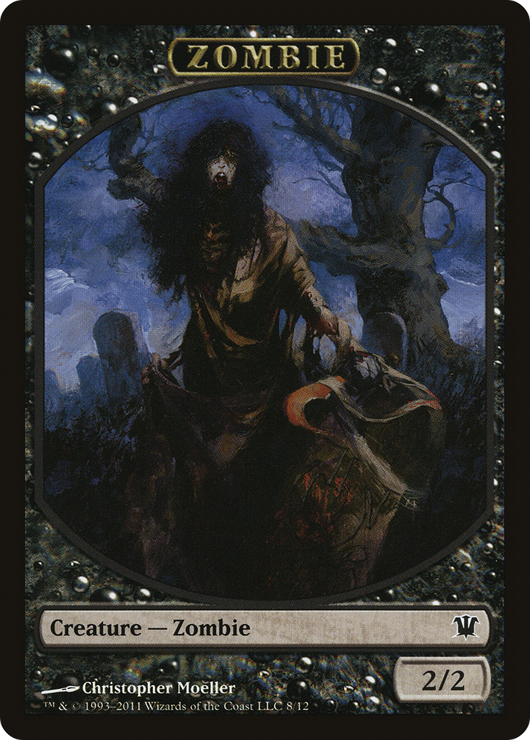 Zombie Token (ISD-008) [Innistrad Tokens]