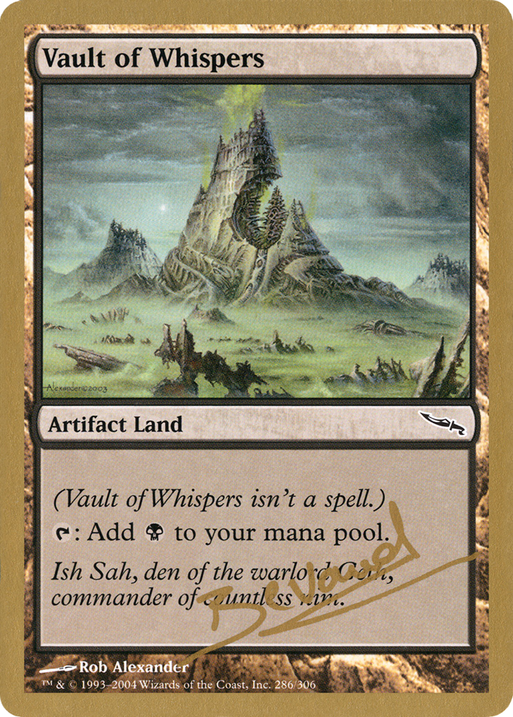 Vault of Whispers - 2004 Manuel Bevand (MRD) (WCD-MB286) [World Championship Decks 2004]