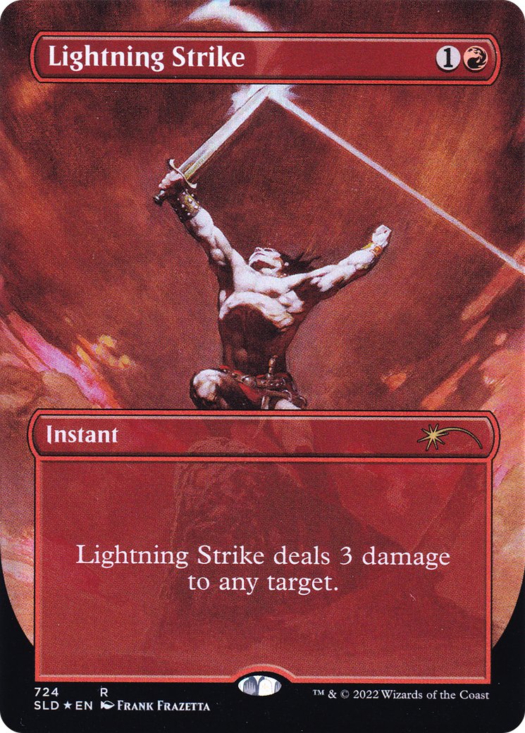 Lightning Strike (SLD-724) (Borderless) [Secret Lair Drop] Foil