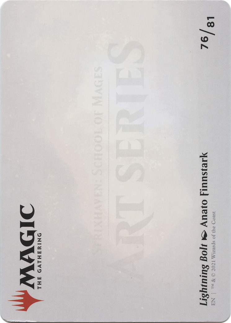 Lightning Bolt // Lightning Bolt (ASTX-076) (Borderless) [Strixhaven Art Series] Foil