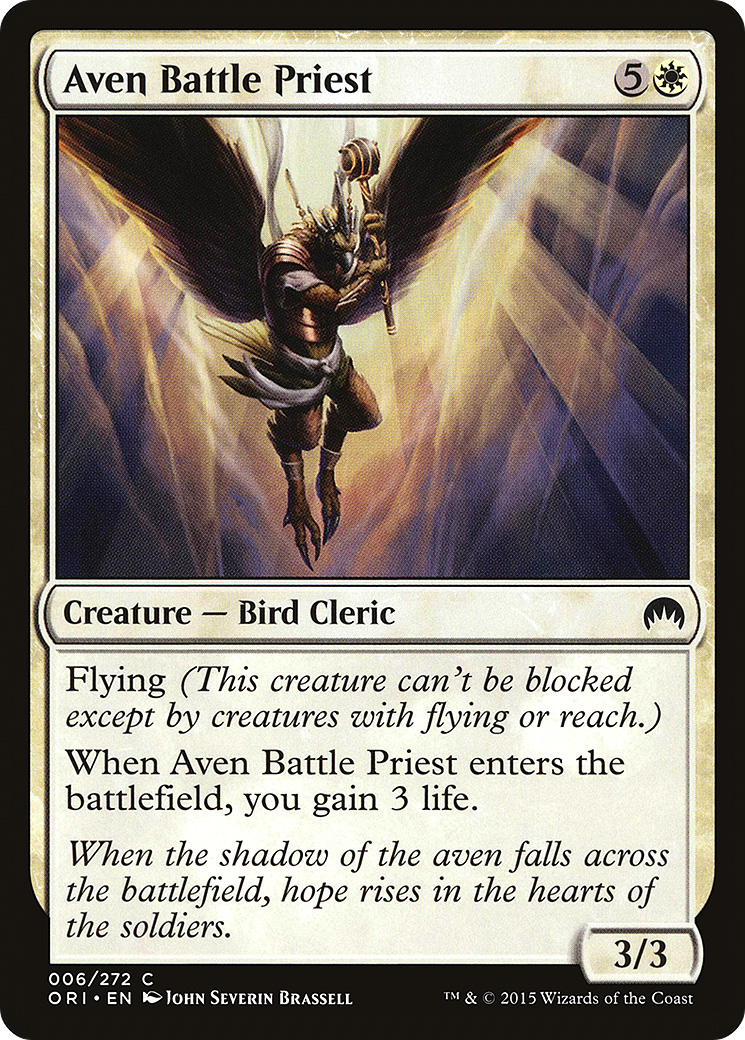 Aven Battle Priest (ORI-006) [Magic Origins]