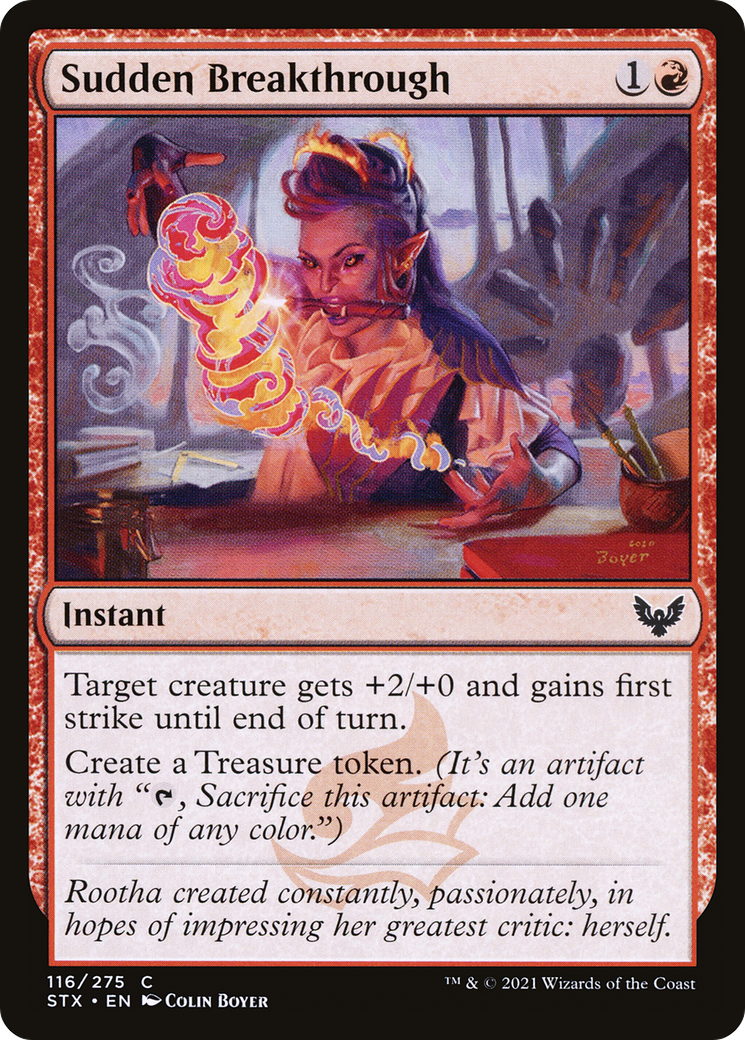 Sudden Breakthrough (STX-116) [Strixhaven: School of Mages] Foil