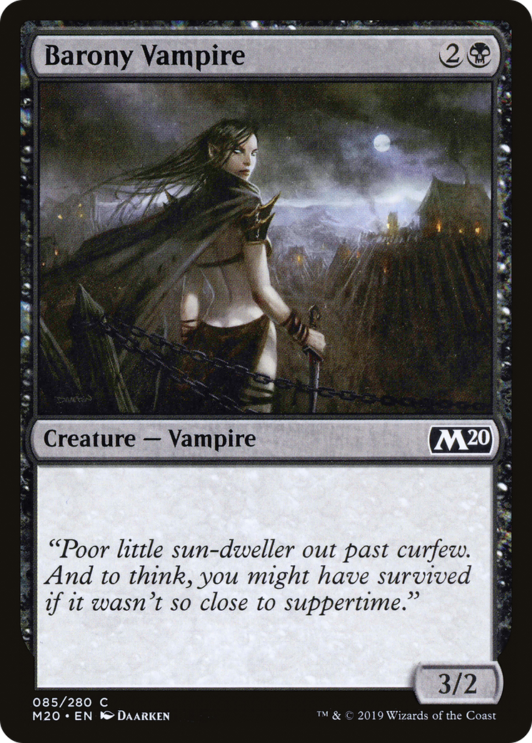 Barony Vampire (M20-085) [Core Set 2020] Foil