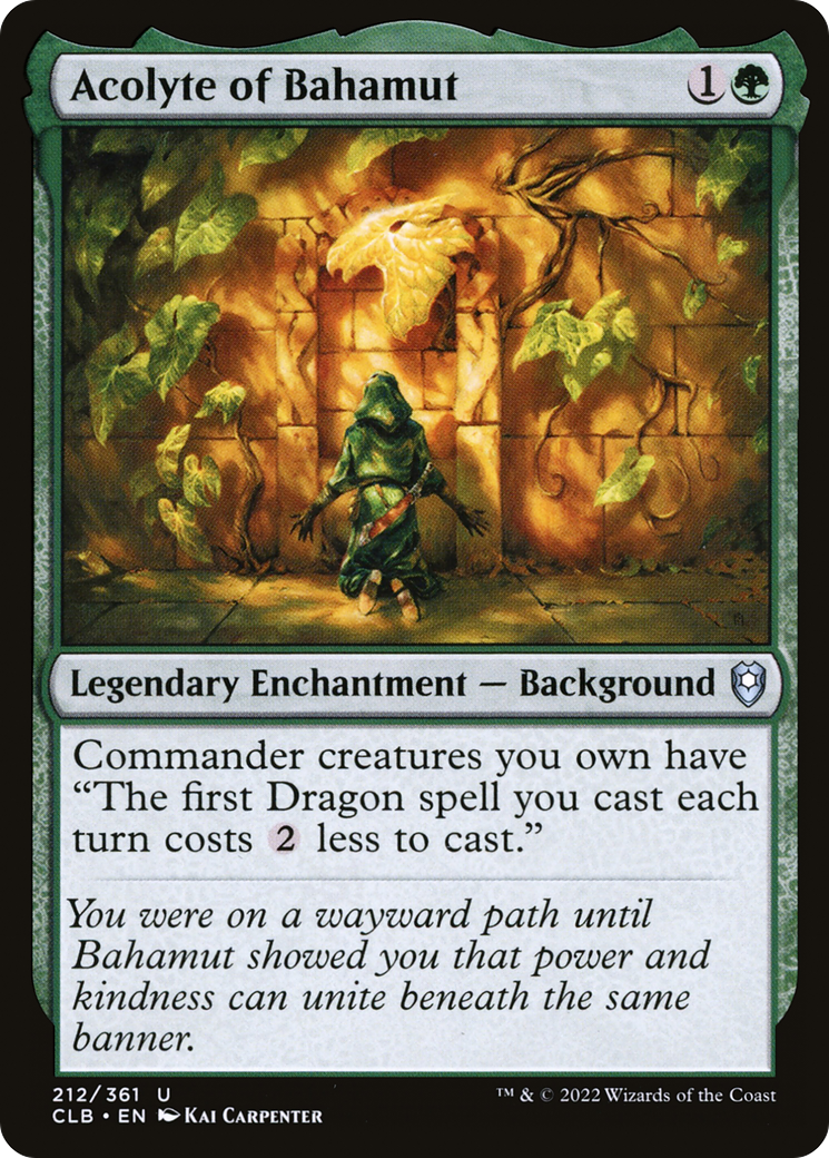 Acolyte of Bahamut (CLB-212) [Commander Legends: Battle for Baldur's Gate] Foil