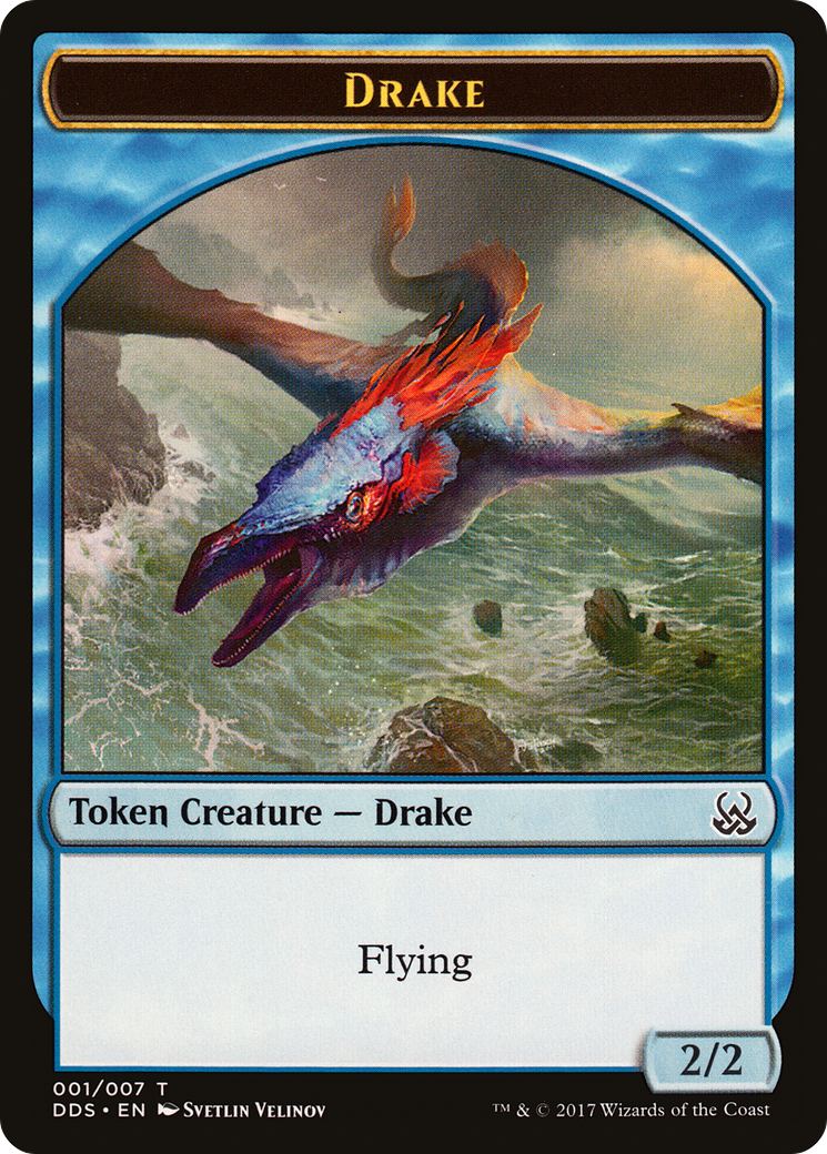 Drake Token (DDS-001) [Duel Decks: Mind vs. Might Tokens]