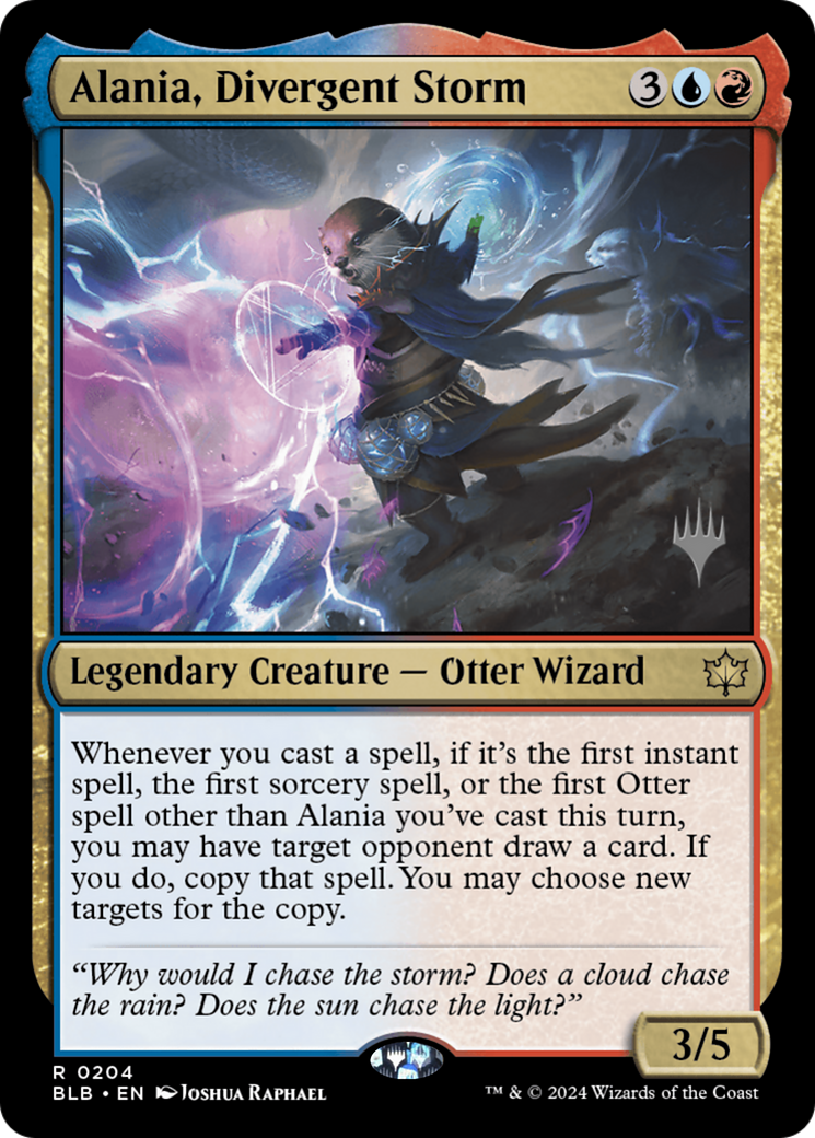 Alania, Divergent Storm (PPBLB-204) [Promo Pack: Bloomburrow Promos]