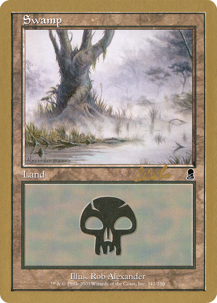 Swamp (341) - 2002 Carlos Romao (ODY) [World Championship Decks 2002]