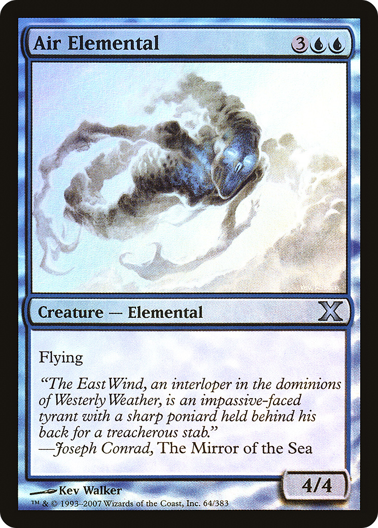 Air Elemental (10E-64★) [Tenth Edition] Foil