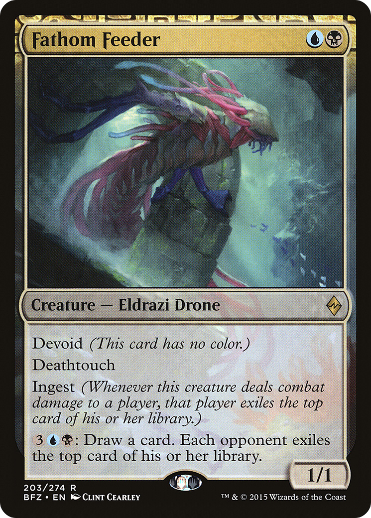 Fathom Feeder (BFZ-203) [Battle for Zendikar] Foil