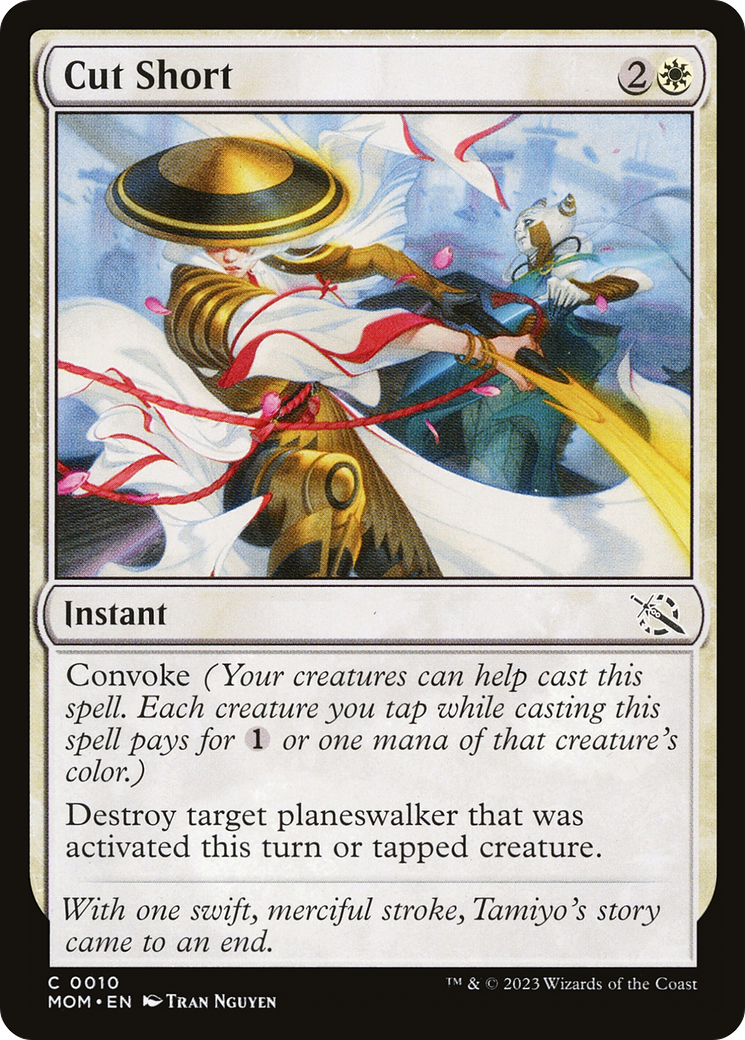 Cut Short (MOM-010) [March of the Machine] Foil
